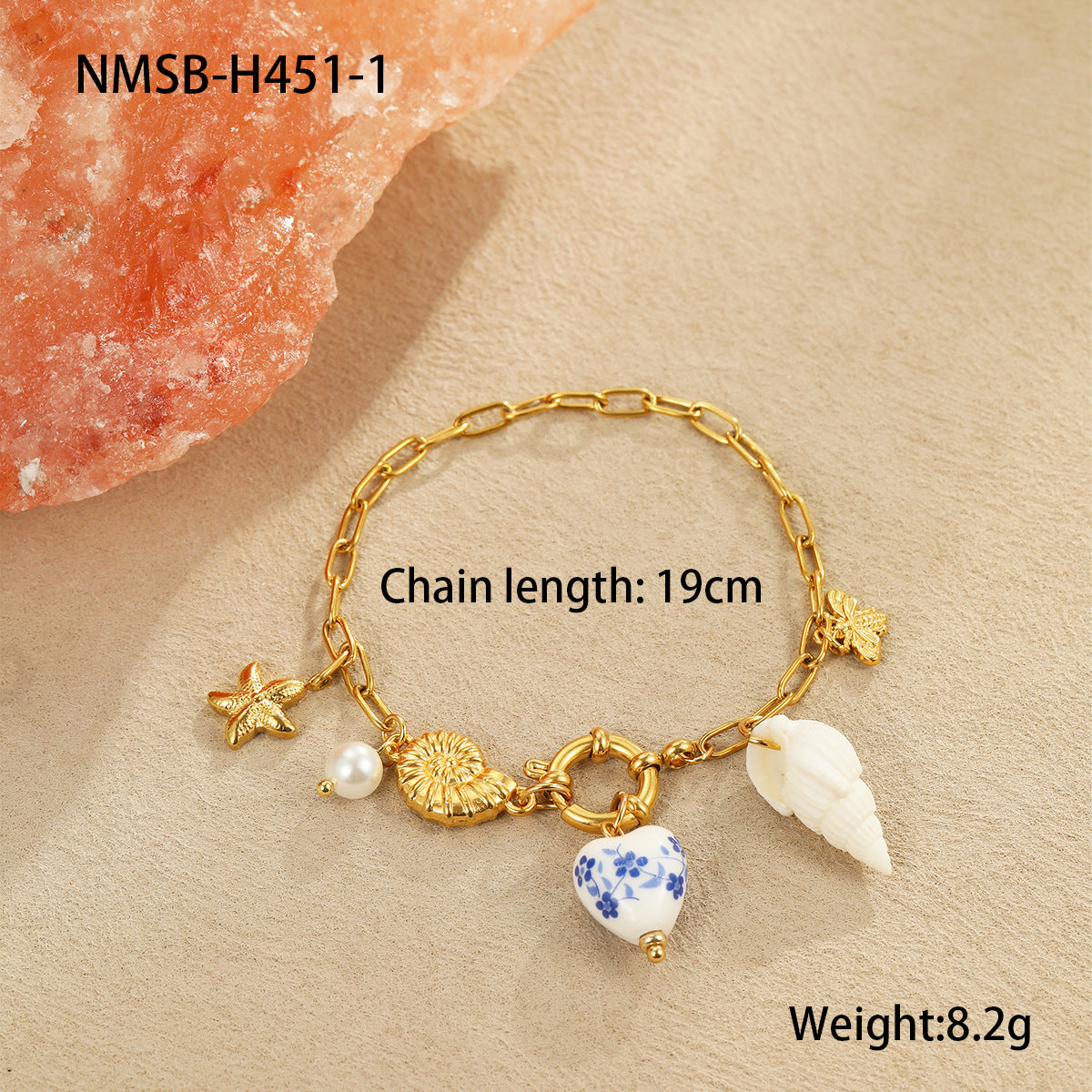 Holiday Style Ceramic Pendant Bracelet Necklace